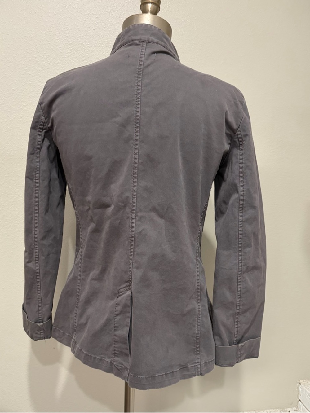 Loft Women's Gray Utility Jacket - Casual Button-Up Coat - Picture 3 of 4